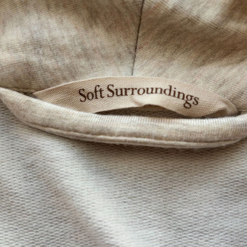 Soft Surroundings Belted Cozy Soft Midi Length Bath Robe Cream Color Size XL - Picture 12 of 15